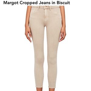 Lagence Margot jeans in biscuit. Size 24